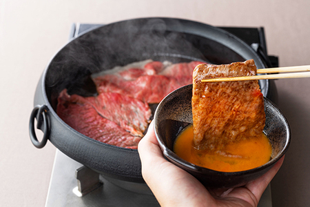 近江牛 【琵琶】 すき焼き 2種 焼肉 6種 盛り合わせ 2段重 カネ吉山本 【Y161W1】【 近江牛 】 牛肉