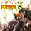 【ふるさと納税】 乾燥きくらげ おすすめ 20g×6袋 総計120g きくらげ きのこ キノコ 乾燥 木耳 キクラゲ 日本産 国産 乾燥キクラゲ セット 個包装 乾物 スープ 鍋 中華 洋食 和食 料理 小分け 常温保存 長期保存 長持ち 美味しい ぷにぷに コリコリ 岩手県 雫石町 送料無料