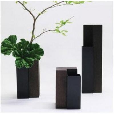 ふるさと納税 足利市 ALART〈アルアート〉　MUKU柱　漆黒　SMLセット 花器 |  | 01