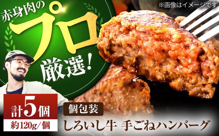 
                  【お中元対象】【牧場直送】佐賀県産 しろいし牛 ボリュームたっぷり 手ごねハンバーグ 120g×5個【佐賀セントラル牧場】佐賀県産 ハンバーグ 牛肉 冷凍 はんばーぐ 牛肉 お惣菜 おかず 和牛 国産 ハンバーグ 九州 佐賀県 白石町  白石 [IAH016]
                