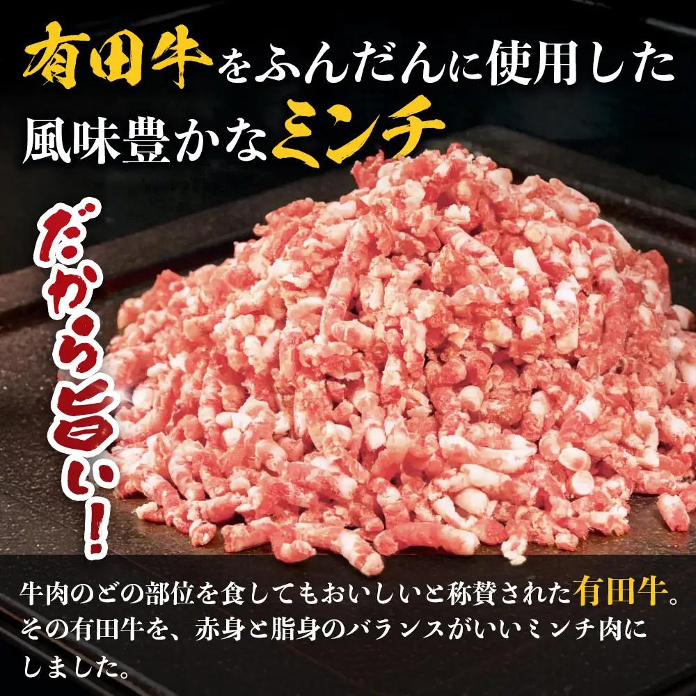 宮崎県産 黒毛和牛 万能ミンチ 約1.1kg（550g×2P）冷凍｜国産牛 牛肉 お肉 ひき肉 ミンチ パック ハンバーグ コロッケ ミートソース 三色丼 家庭用 有田牧畜産業 宮崎県 諸塚村 AR-