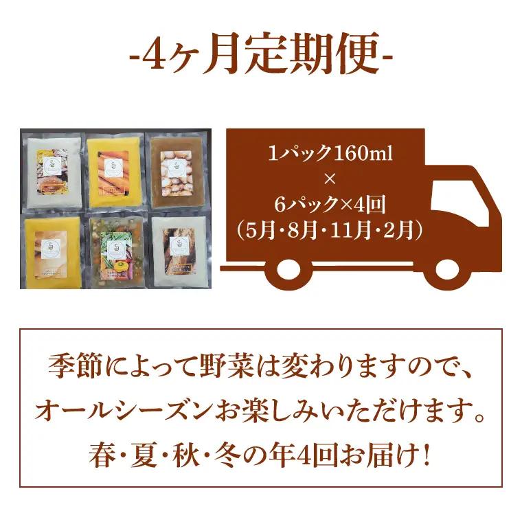 定期便 季節のスープ 詰め合わせ 6種 年4回 CW002