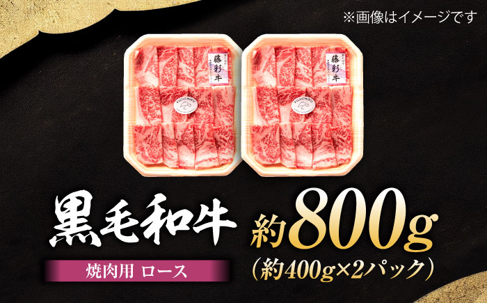 フジチク 藤彩牛 ロース 焼肉用 約800g 牛肉 黒毛和牛 国産【株式会社フジチク】 [BHAD118]