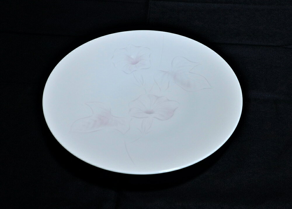 【ふるさと納税】君津榮窯 朝顔文鉢 8寸（約24cm） | 色：ピンク 電子レンジ 食洗器 使用可 菓子鉢 きみつさかえがま 星野榮一 ほしのえいいち 工芸品 君津市 きみつ 千葉県