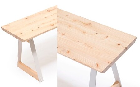 ベンチ 無垢材 ひのき kinari Bench(キナリ ベンチ)  White【幅120cm×奥行32cm】 M-mp-A64A