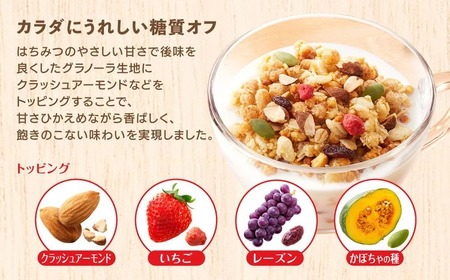 【定期便全4回】 ＜毎月発送＞ カルビー　フルグラ　糖質オフ　550g×3個 全4回 | シリアル グラノーラ 朝食