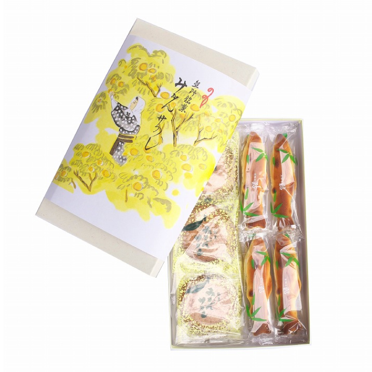 鮎8個・みかんサブレ9枚 詰め合わせセット　クッキー サブレ 焼き菓子 菓子 お菓子 餡 ギフト【fks107A】