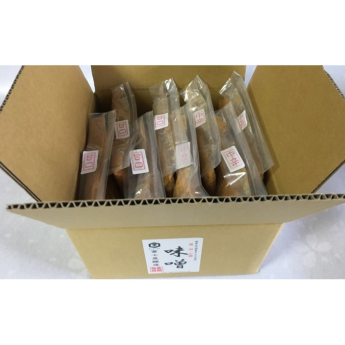 富士屋醸造　信州みそ甘口と中辛詰合せ 8kg　長野 小諸 味噌 こだわり 食材 お取り寄せ 食べ比べ 味噌／調味料 ミソ セット 