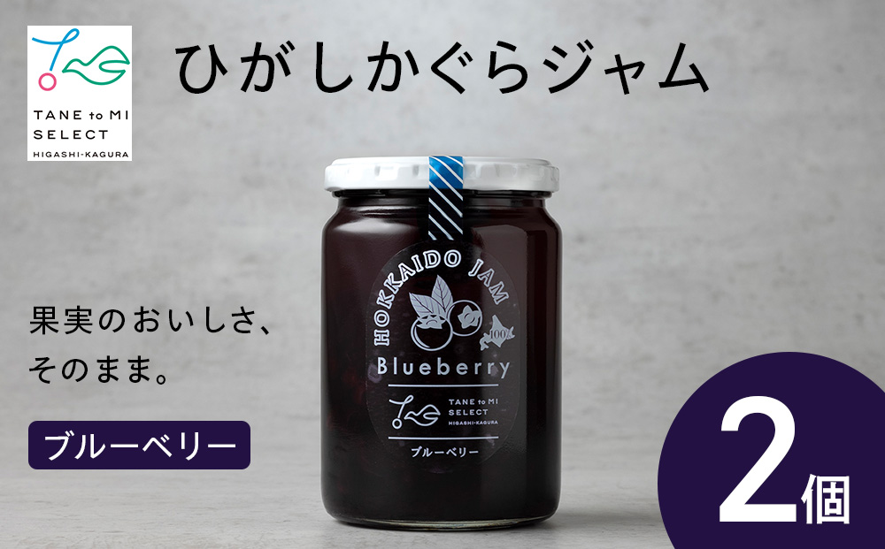 ひがしかぐらジャム ブルーベリー〈400g×2〉