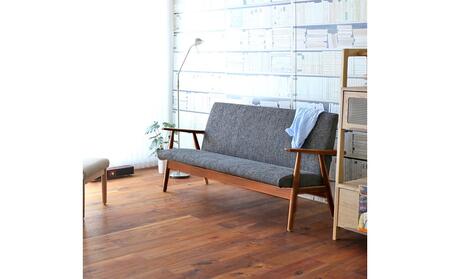 旭川家具 宮田産業 JETHRO(ジェスロ) 3人掛けソファ チーク色