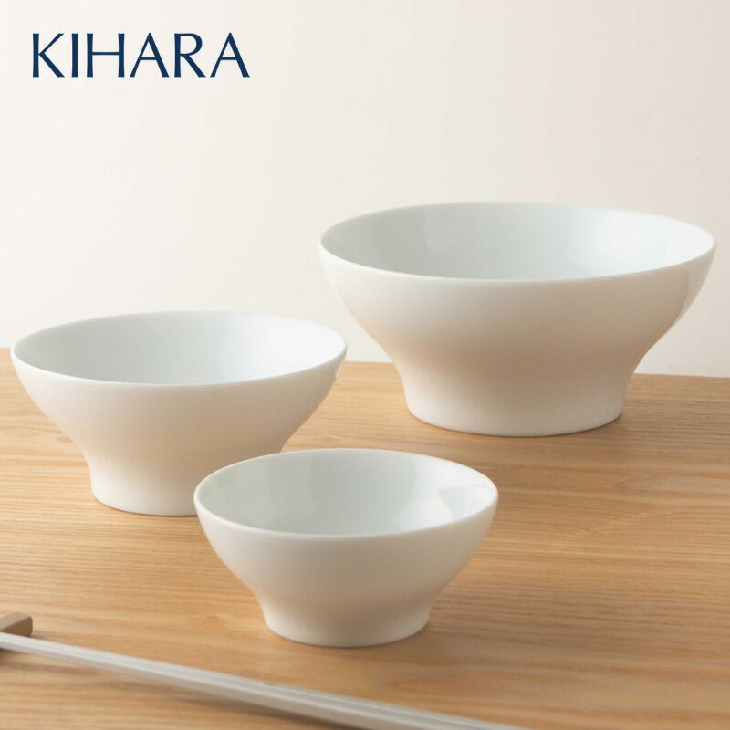 【ふるさと納税】有田焼 Fita 丼 飯碗 小鉢 3点セット 16.5cm 13cm 9.8cm 【KIHARA】キハラ 有田焼 食器 セット 器 うつわ 丼ぶり 茶碗 小鉢 スタイリッシュ シンプル スタッキング 収納 白 磁器 電子レンジ対応 食洗機対応 av014