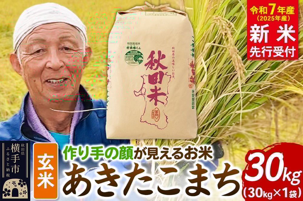 
            《令和7年産 新米受付》忠さん農園 作り手の顔が見えるお米 秋田県横手市産 あきたこまち 玄米 30kg
          
