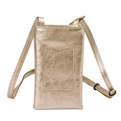 ふるさと納税 豊岡市 豊岡鞄 Shokolatt S ショルダーポーチ2層式小 ゴールド |  | 02