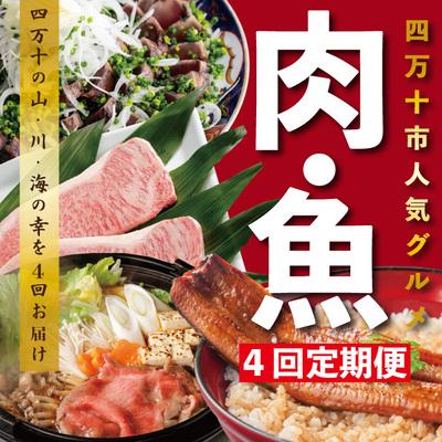 ふるさと納税 四万十市 【4ヵ月連続定期便】四万十市人気魚介&お肉返礼品 R6 | 