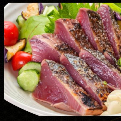 ふるさと納税 室戸市 炭焼きかつおタタキ 3節 1kg以上　7〜10人前 |  | 03