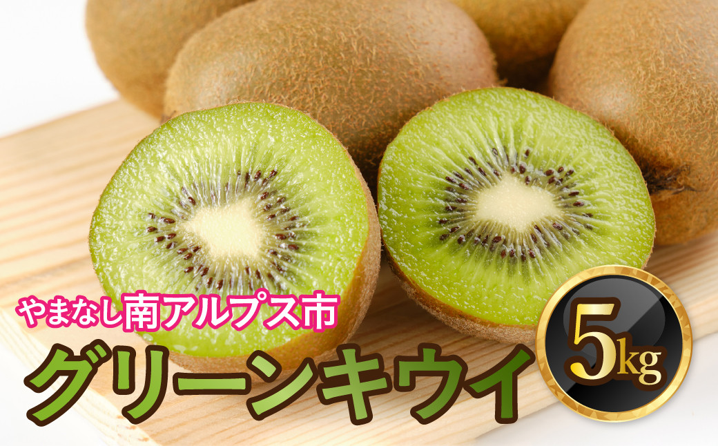 
                  【選べる発送年度】山梨県南アルプス市産　グリーンキウイ　約5ｋｇ ALPAH037
                