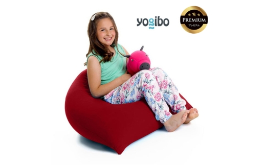 Yogibo Pyramid Premium（ヨギボー ピラミッド プレミアム）ワインレッド