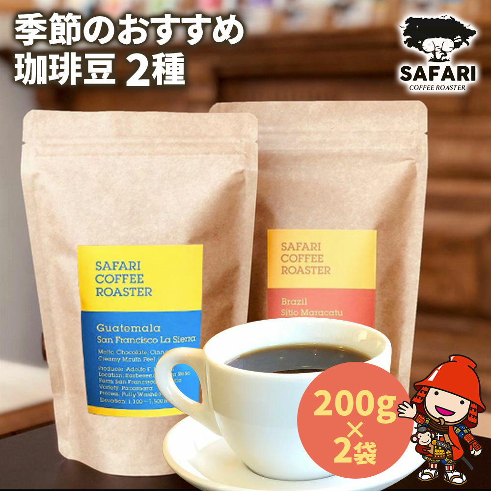 【ふるさと納税】季節のおすすめ 珈琲豆 2種 (200g×2) | 珈琲 コーヒー 自家焙煎 コーヒー豆 季節 季節のコーヒー おうちカフェ 豆 大分県産 国産 大分県 中津市