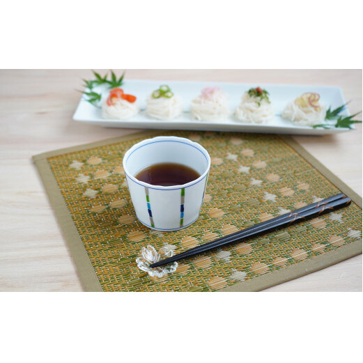 有田焼 irodori ライン そばちょこペア 【よう楽庵・たかす】よう楽庵・たかすオリジナル 器 うつわ そばちょこ 猪口 スープ コーヒー プレゼント ギフト df037