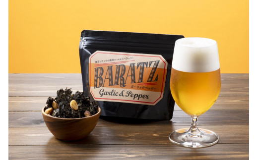 海苔とナッツの濃厚おつまみBARATZ（バラッツ） ガーリックペッパー・3種のチーズ・サワークリーム&オニオン 各4個セット  【お菓子 スナック 菓子 おかし 食品 人気 おすすめ 】