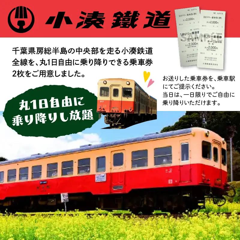 小湊鉄道一日フリー乗車券　ペアセット