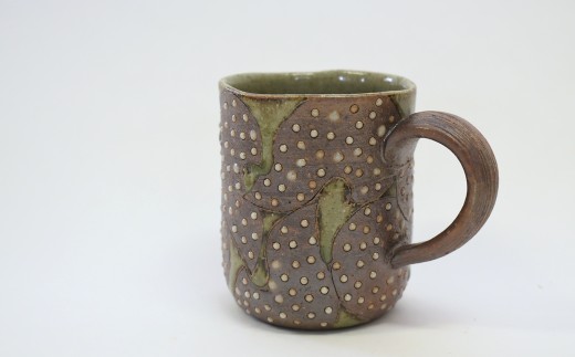 釉彩マグカップ 和食器 コーヒーカップ 陶芸品《受注制作》
