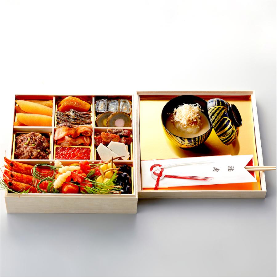 ＜祇園丸山＞特製一段おせち(京風白味噌雑煮付/冷蔵/3人前)【12月31日お届け】