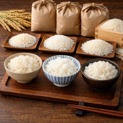 【ふるさと納税】令和7年産米　コシヒカリ・ゆうだい21・キヌヒカリ精米5kg×3　銘柄米食べ比べセット　合計15キロ【1710885】