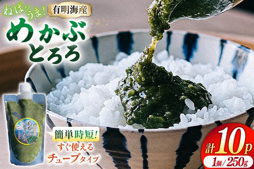 
AE298有明海産 無添加めかぶとろろ（250g×10パック）
