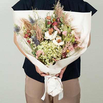 ふるさと納税 磐田市 【2025年2月下旬発送】ドライフラワースワッグ(花束)L |  | 02