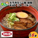 【ふるさと納税】永平寺生らー麺 龍麺 醤油味 3食×2箱 / グルメ 食品 ご当地 ギフト 贈答