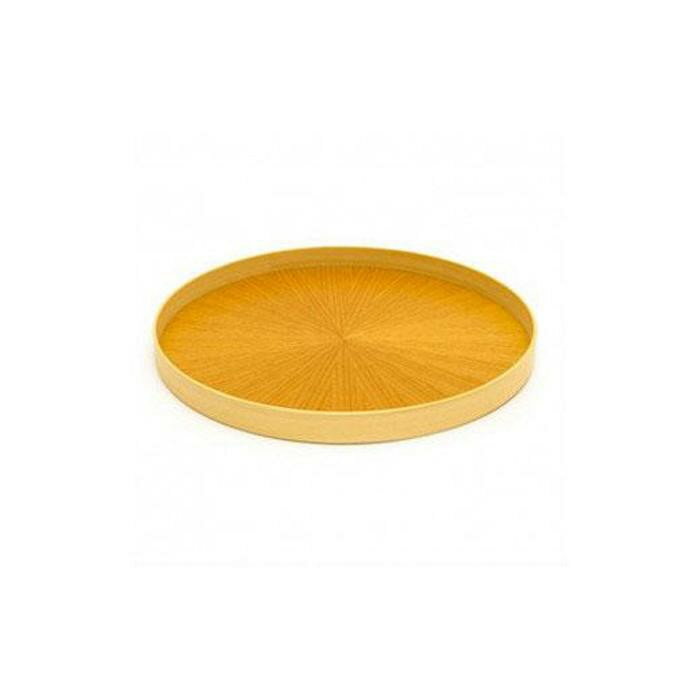 【ふるさと納税】Round Rays Tray 選べるサイズS・L ケヤキ Zelkowa ｜トレー プレート お皿 皿 食器 インテリア | 木製 トレー トレイ おぼん テーブル コーディネート インテリア キッチン 飾り台 雑貨 家具 日用品 徳島 人気 おすすめ 送料無料