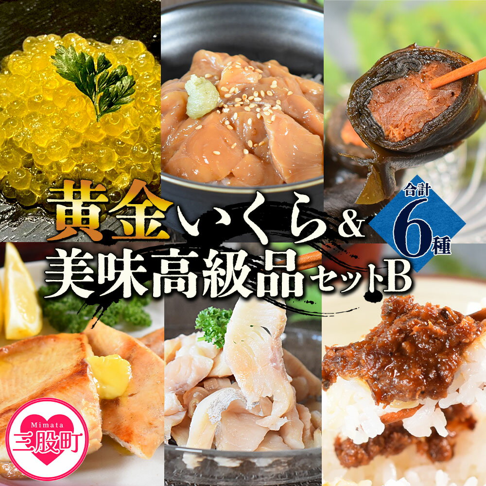 【ふるさと納税】＜黄金イクラと美味高級品セットB＞(6種)黄金イクラやヤマメなどを詰め合せ！国産 九州産 宮崎 いくら 魚卵 やまめ 甘露煮 こんぶ フィレ スモーク マリネ 味噌 みそ おかず 水産物 詰め合わせ【B-0207-sk】【有限会社しゃくなげの森】