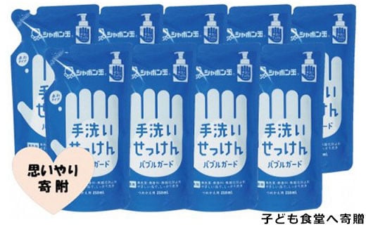 
子ども食堂へ手洗い石けんを寄贈【思いやり型返礼品】
