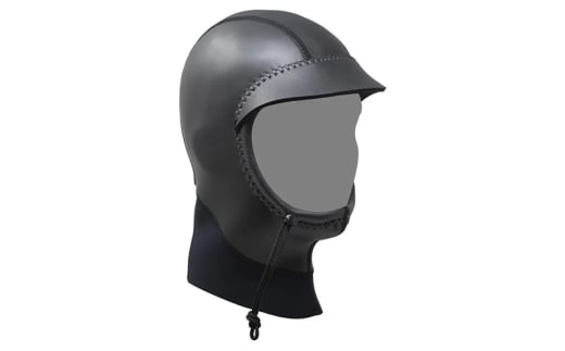 フード 1mm ブラックスキン×ブラックジャージ ダブサーフィングウェットスーツ つば付き メッシュ ストレッチ素材 軽量 動きやすい 寒冷地 防寒 ブラック 黒 平塚市 神奈川県【M】