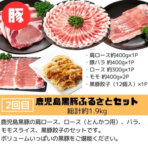 【E90001】＜定期便・全3回＞肝付町セレクト定期便《肉だらけ定期便A》 鹿児島 牛肉 黒毛和牛 豚肉 黒豚 鶏肉 唐揚げ 味付け 定期便 セレクト 加工品 肉加工品 簡単調理 冷凍 冷凍食品 【株