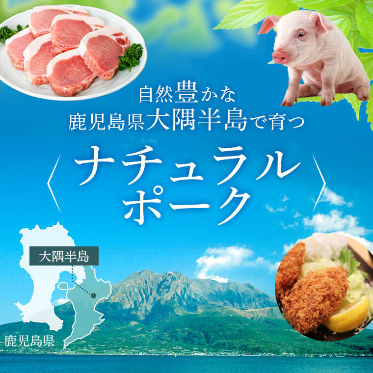 【A05056】厚切り鹿児島県産豚ステーキ＆豚ローススライス贅沢セット＜約1.6kg＞_イメージ3