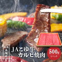 【ふるさと納税】JAこゆ牛 特選木城産 カルビ500g 焼肉用 - カルビ肉 焼き肉用カット 1パック 牛肉 冷凍配送 国産黒毛和牛焼肉 ローカルブランド JAこゆ牛 希少 A4等級/A5等級 霜降り 宮崎県産 送料無料 【宮崎県木城町】