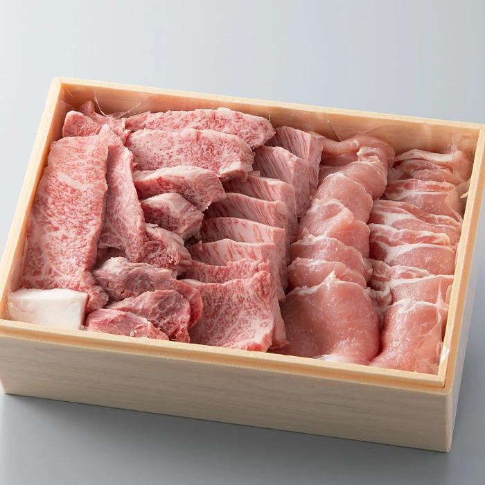 【A-301】宝牧場 近江牛上カルビ500g・みるく豚500g焼肉用セット ［高島屋選定品］_イメージ1