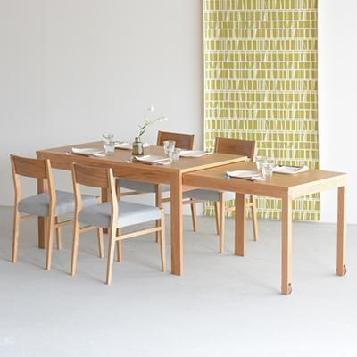 DT06 ウレタン DC01 アネルカグレー オーク 5点 伸張式 ダイニングセット