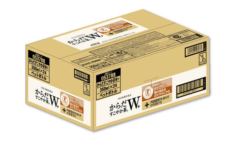 【全3回定期便】からだすこやか茶Ｗ 計72本（350ml×24本×3回） / 特定保健用食品 お茶 / 佐賀県 / コカ・コーラボトラーズジャパン株式会社[41AFAO023]