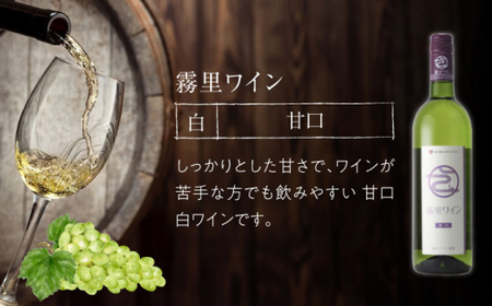 霧里ワインとワイナリーオリジナルぶどうドリンクセットB ワイン 受賞 飲み比べ ワインセット ギフト 三次市 / 広島三次ワイナリー[APAZ012]