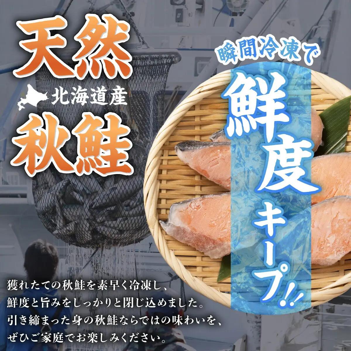 北海道産 秋鮭切り身 訳あり 約1kg 魚貝類 海鮮 天然 骨あり 冷凍 大容量 小分け 海の幸 北海道 登別市