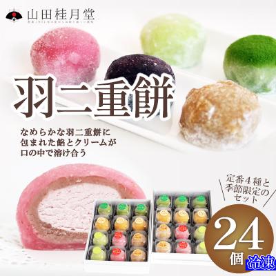 ふるさと納税 大館市 羽二重餅24個入