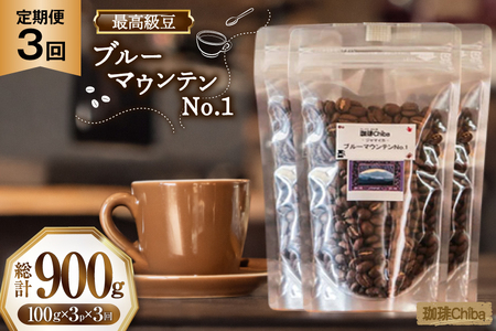 【3回定期便】 コーヒー豆 ブルーマウンテン 100g 3パック [珈琲Chiba 福岡県 筑紫野市 21761422]