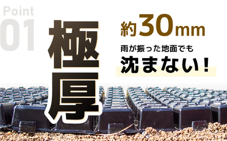 daim ガーデンステップ 20枚入 連結式 (園芸用通路用マット) 【家庭菜園 園芸 ガーデニング ガーデニンググッズ 園芸用品 園芸マット ガーデンステップ ガーデン資材 養生マット 庭 通路 通