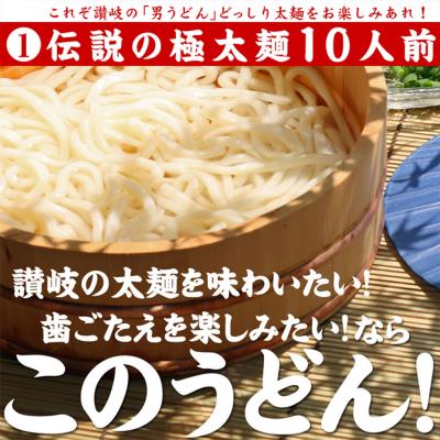 ふるさと納税 多度津町 味源 うどんバカ店長　本場讃岐の本生うどん食べ比べセット20人前　純生タイプ【L-73】