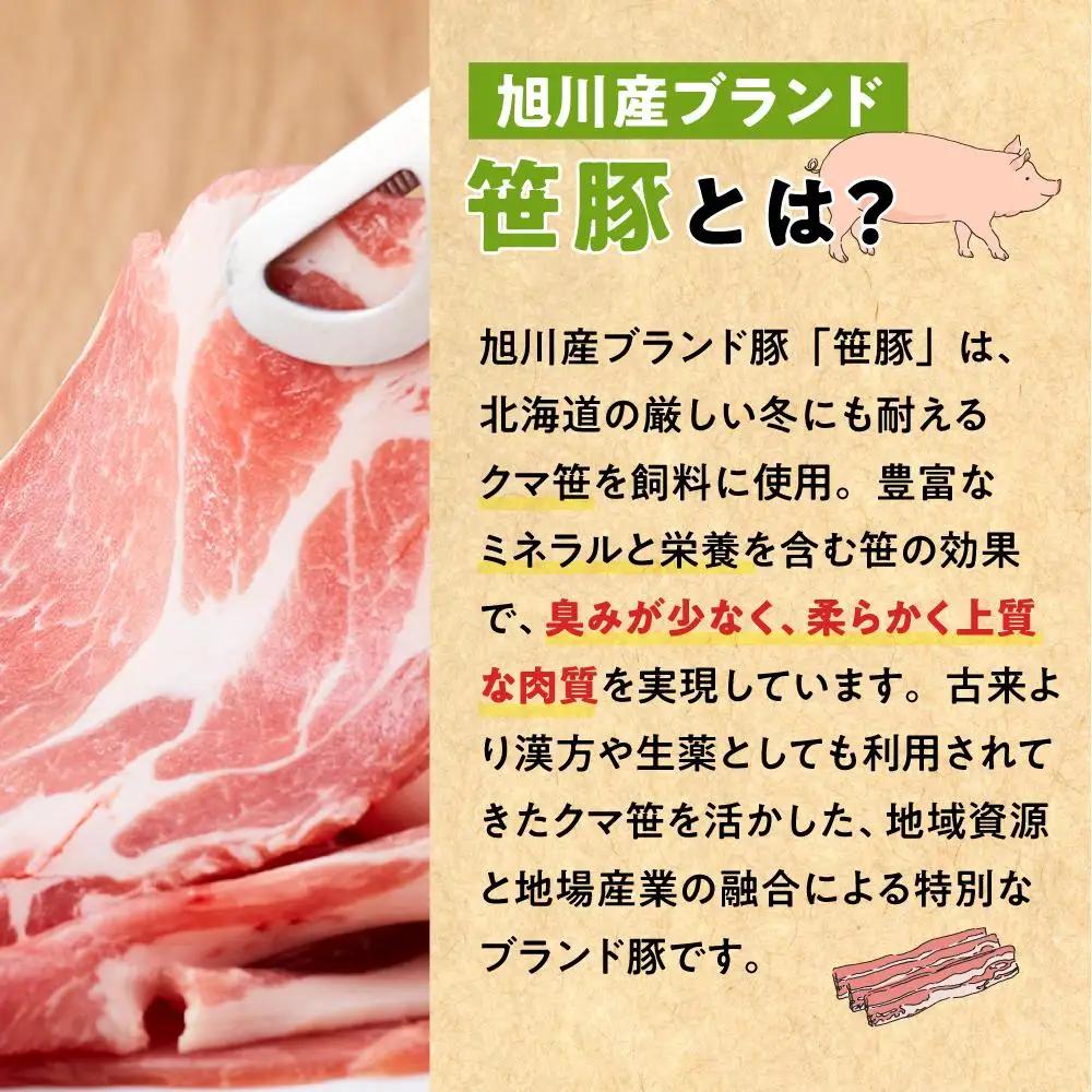 【定期便】【旭川産ブランド】笹豚肩ロース薄切り900g(300g×3パック)×3ヶ月毎月発送 | 豚肉 豚肉_04825