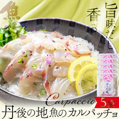 ふるさと納税 京丹後市 【海鮮 カルパッチョ 食べ比べ 5種】旨味を和えて仕上げる 丹後の地魚カルパッチョ 5食セット