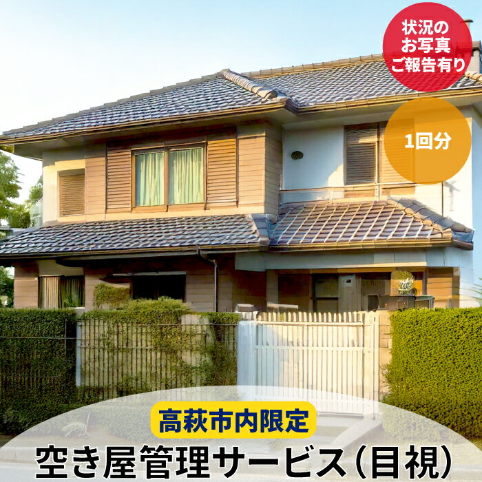 【ふるさと納税】空き家 管理 サービス 見回り 目視 点検 代行 高萩市限定 茨城県 高萩市